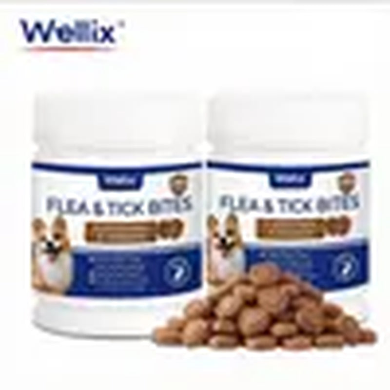Wellix Flea & Tick Support Chews for Dogs - Pet Skin & Coat Care Supplement, Tiktok Shop Spring Glowup Item