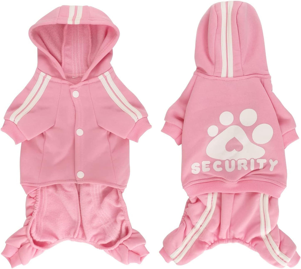 Dog Hoodie & Sweatshirt - Soft & Warm Dog Outfit Pullover for Small, Medium & Large Dogs & Cats (Pink, Small)