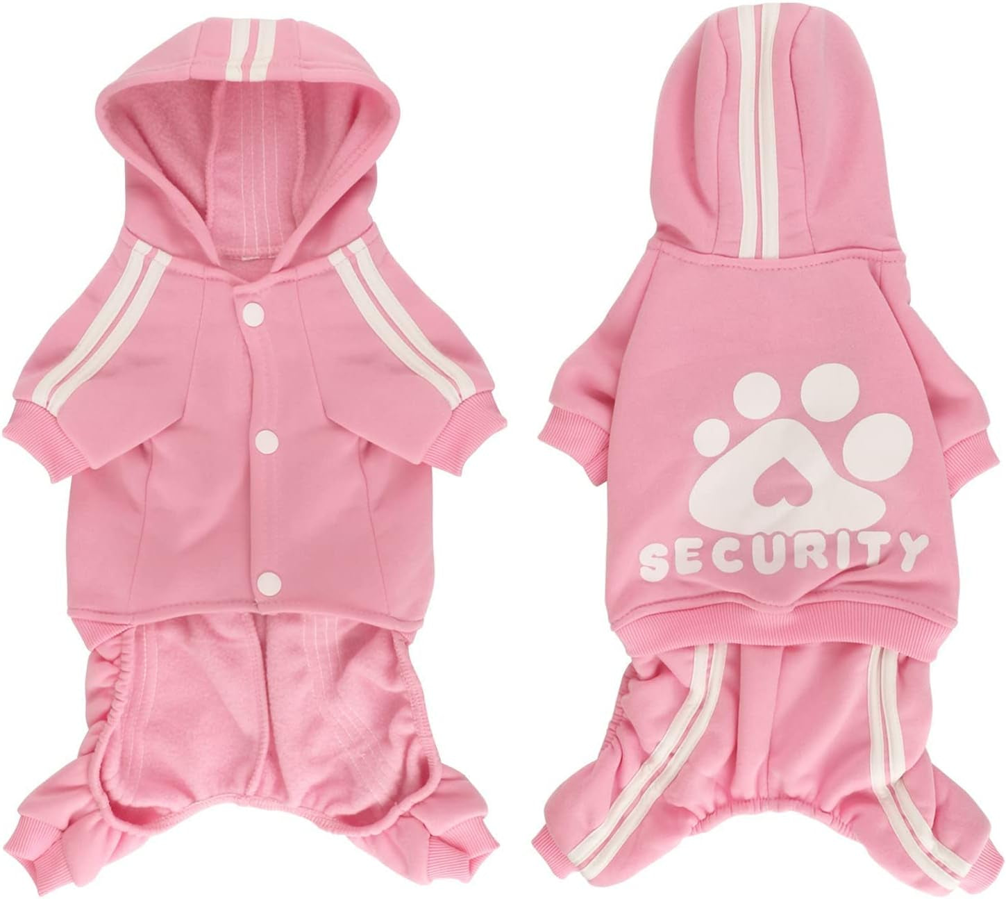 Dog Hoodie & Sweatshirt - Soft & Warm Dog Outfit Pullover for Small, Medium & Large Dogs & Cats (Pink, Small)