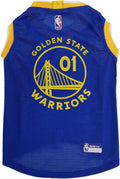 NBA GOLDEN STATE WARRIORS DOG Jersey, X-Small - Tank Top Basketball Pet Jersey