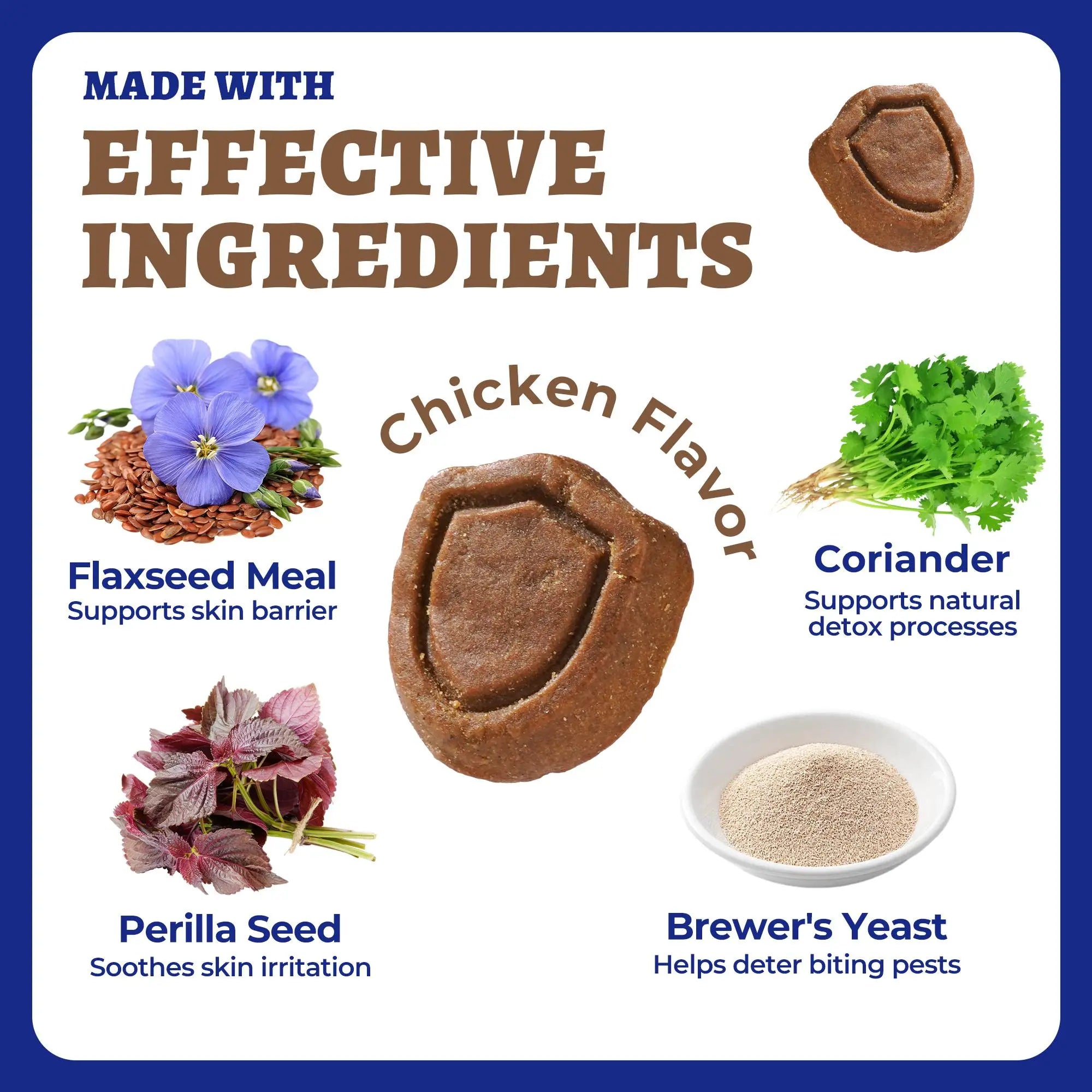 Wellix Flea & Tick Support Chews for Dogs - Pet Skin & Coat Care Supplement, Tiktok Shop Spring Glowup Item