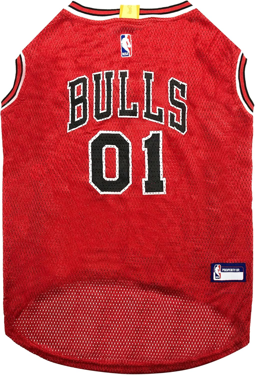 NBA CHICAGO BULLS DOG Jersey, X-Small - Tank Top Basketball Pet Jersey