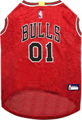 NBA CHICAGO BULLS DOG Jersey, X-Small - Tank Top Basketball Pet Jersey
