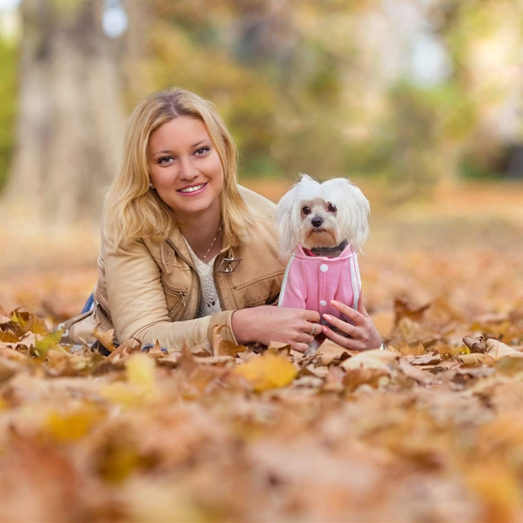 Dog Hoodie & Sweatshirt - Soft & Warm Dog Outfit Pullover for Small, Medium & Large Dogs & Cats (Pink, Small)